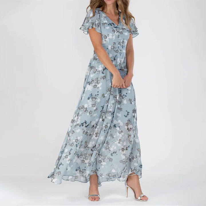 Valantomode | Trendy Floral Dress Perfect for Spring Celebrations