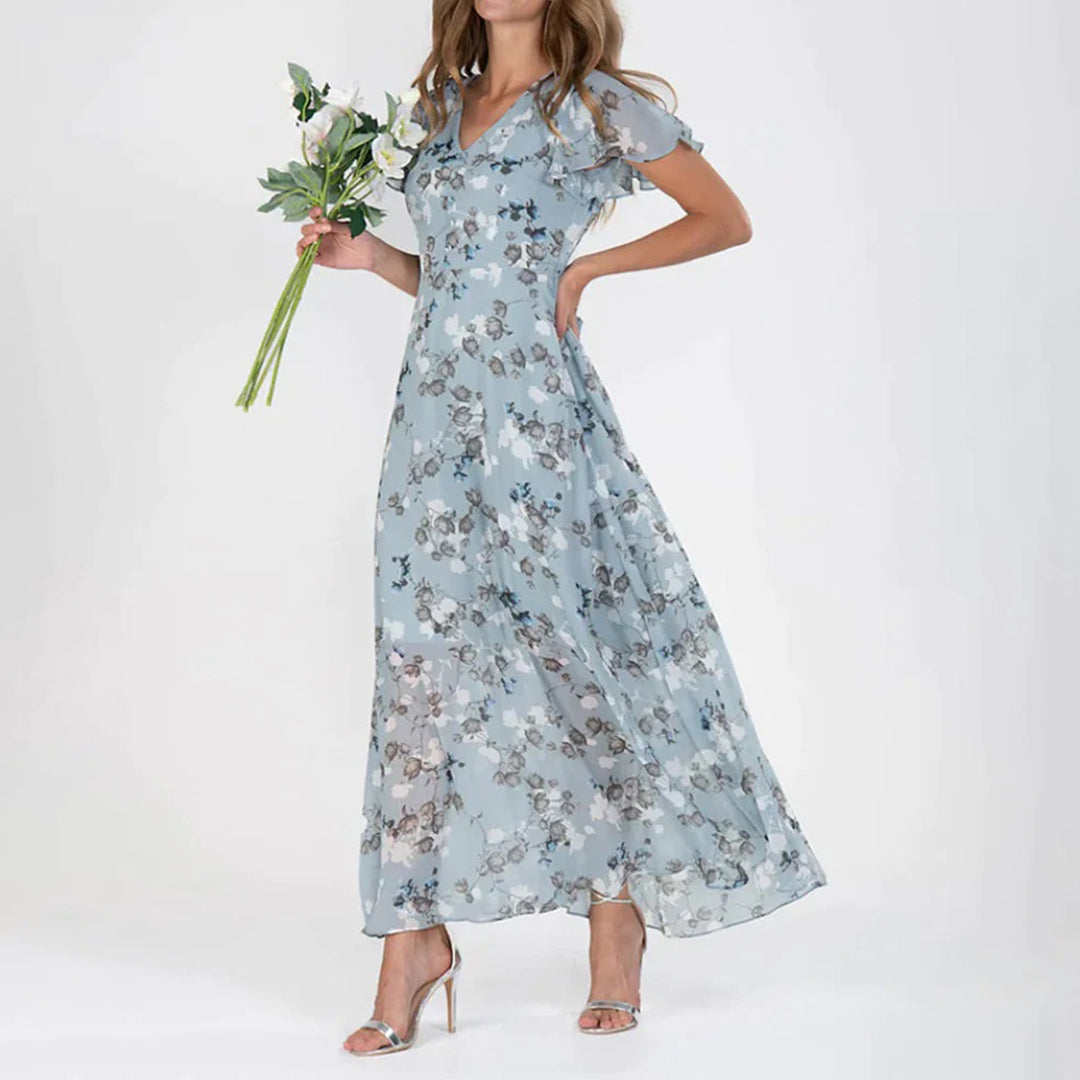 Valantomode | Trendy Floral Dress Perfect for Spring Celebrations