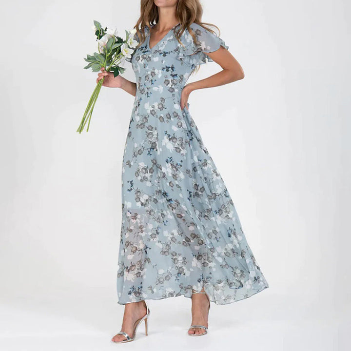Valantomode | Trendy Floral Dress Perfect for Spring Celebrations