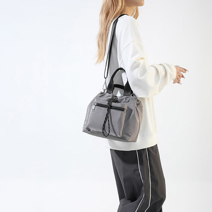 Valantomode | Nimbus Kinetic Capsule – Premium Water-Resistant Nylon Drawstring Tote & Shoulder Bag
