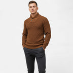 ValantoMode | Men’s Waffle Knit High-Stretch Sweater