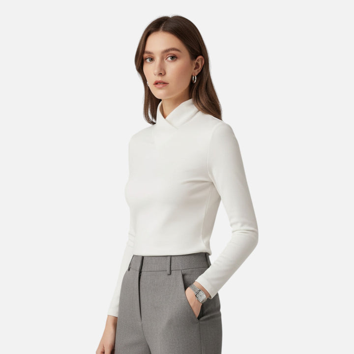 Valantomode | Women’s High-Neck Long-Sleeve Top