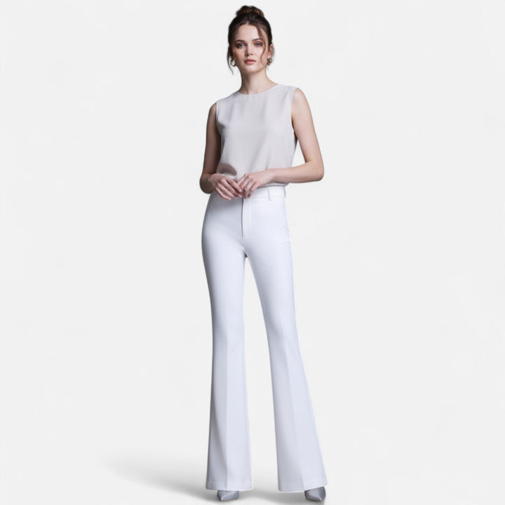 Valantomode | Women’s Slim-Fit High-Waist Flared Pants