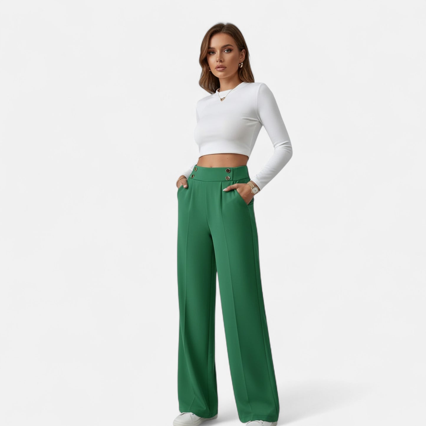 Valantomode | Women’s Chic High-Waisted Office Trousers