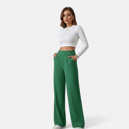 Valantomode | Women’s Chic High-Waisted Office Trousers
