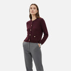 ValantoMode | Women’s Soft Knit Cardigan with Golden Buttons