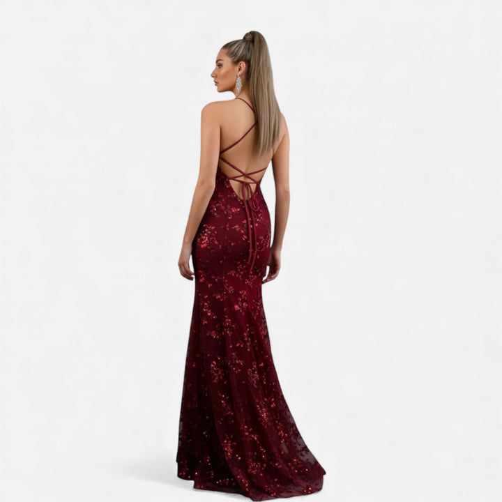 Valantomode | Women’s Elegant Sequin Maxi Dress