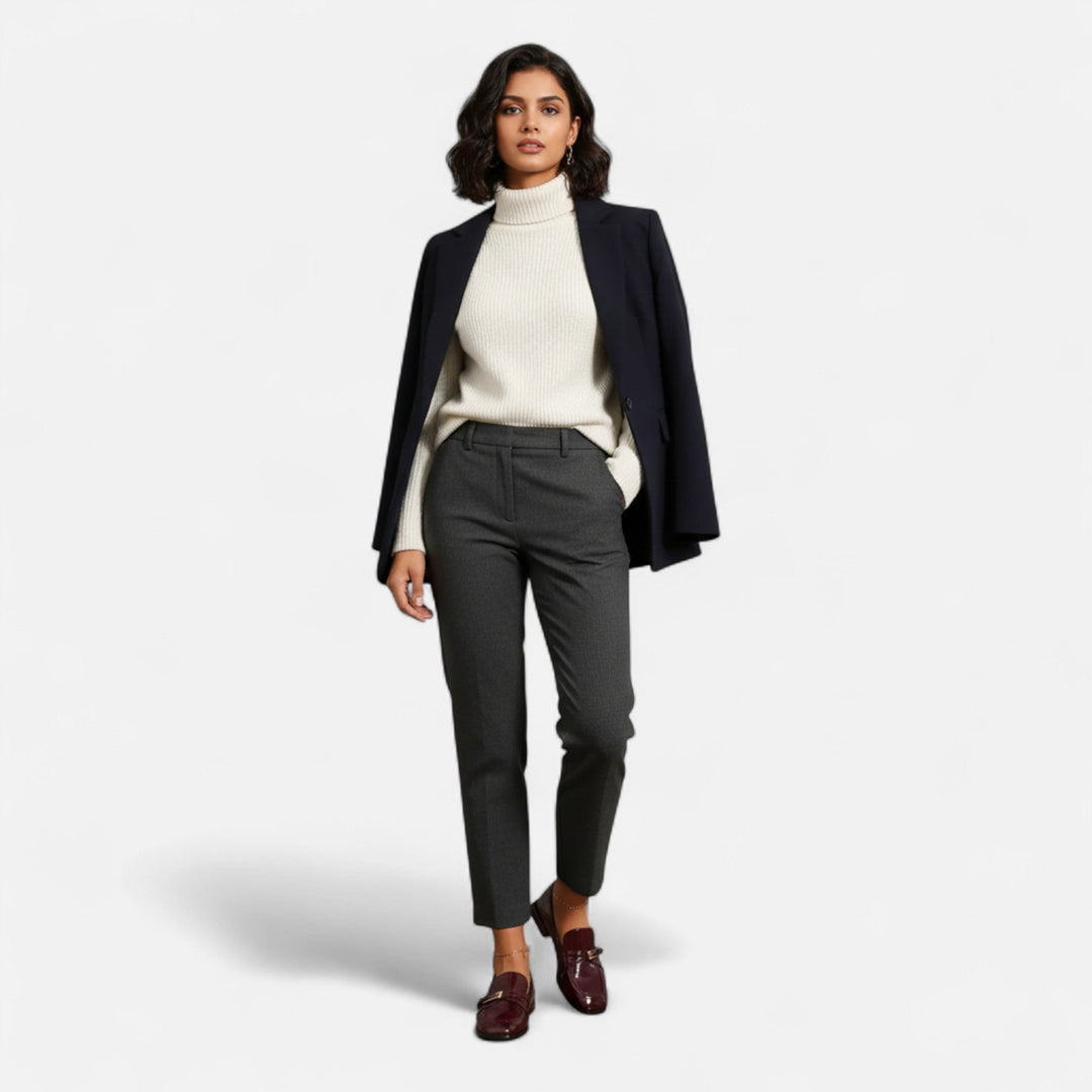 Valantomode | Women’s Burgundy Loafers with a Single Strap