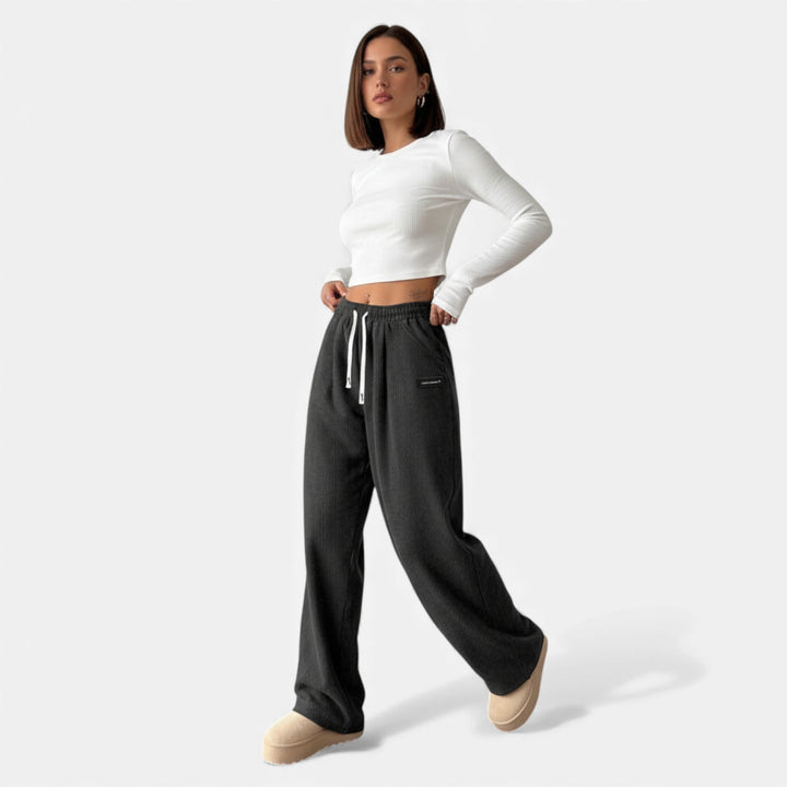 Valantomode | Women’s Drawstring Wide‑Leg Trousers – Fluid Sovereignty & Architectural Ease