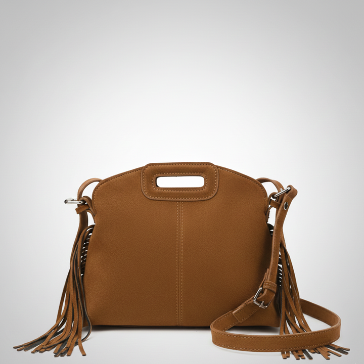 Valantomode | Velvet Cyclus Tassella – Premium Vegan Suede Adjustable Bucket Bag & Crossbody