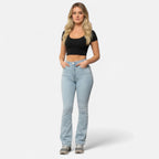 ValantoMode | Women’s High-Waist Flared Stretch Jeans