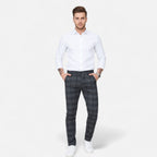 ValantoMode | Men’s Slim-Fit British Plaid Work Trousers