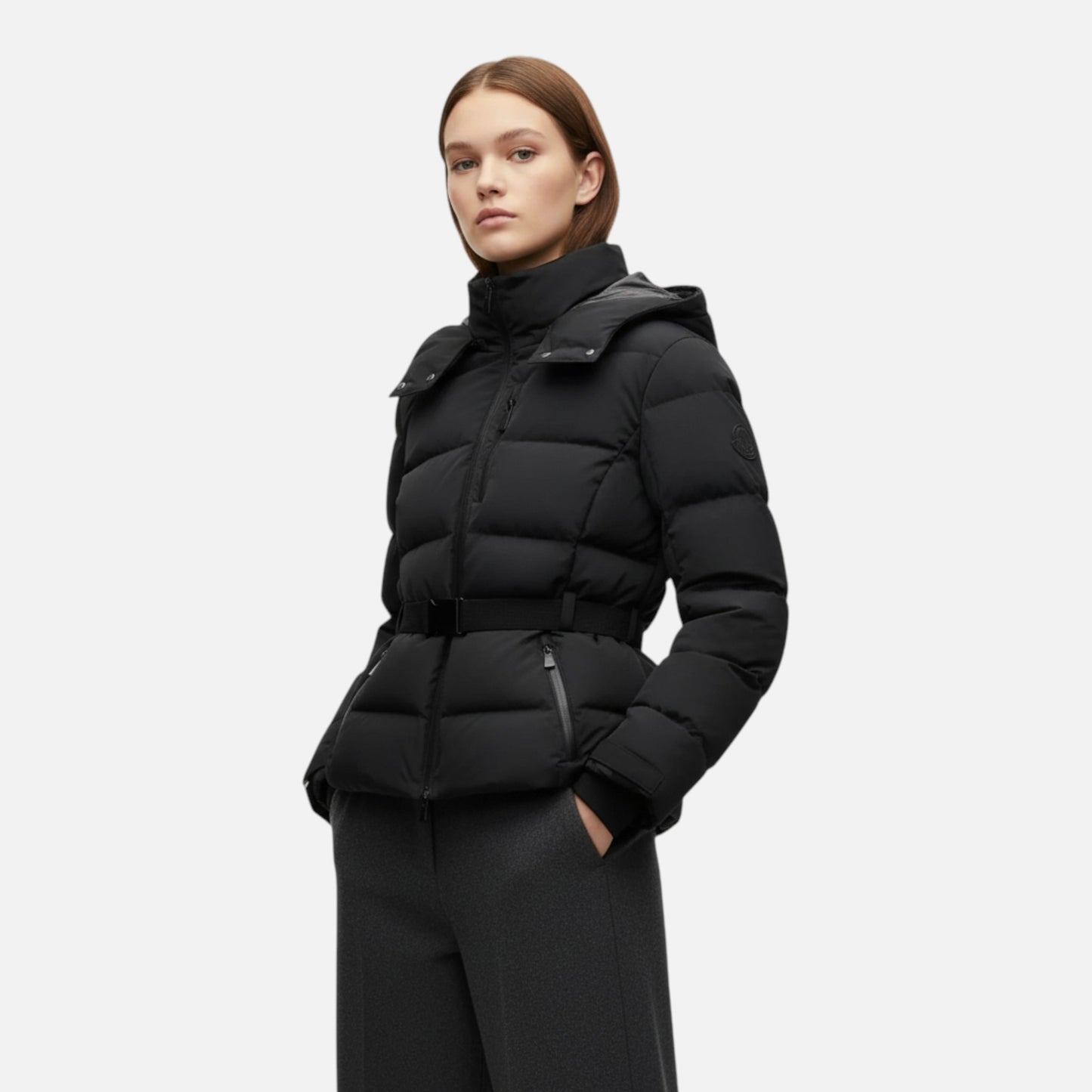 Valantomode | Women’s Belted Water-Resistant Puffer Jacket