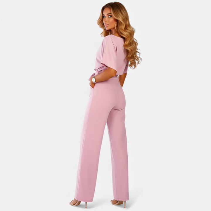 Valantomode | Women’s Tailored Wide-Leg Jumpsuit