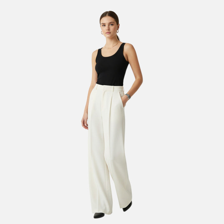 Valantomode | Women’s High-Waist Wide-Leg Trousers