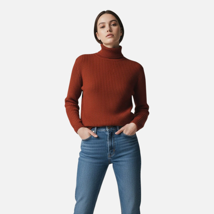 Valantomode | Women’s Knitted Ribbed Pullover