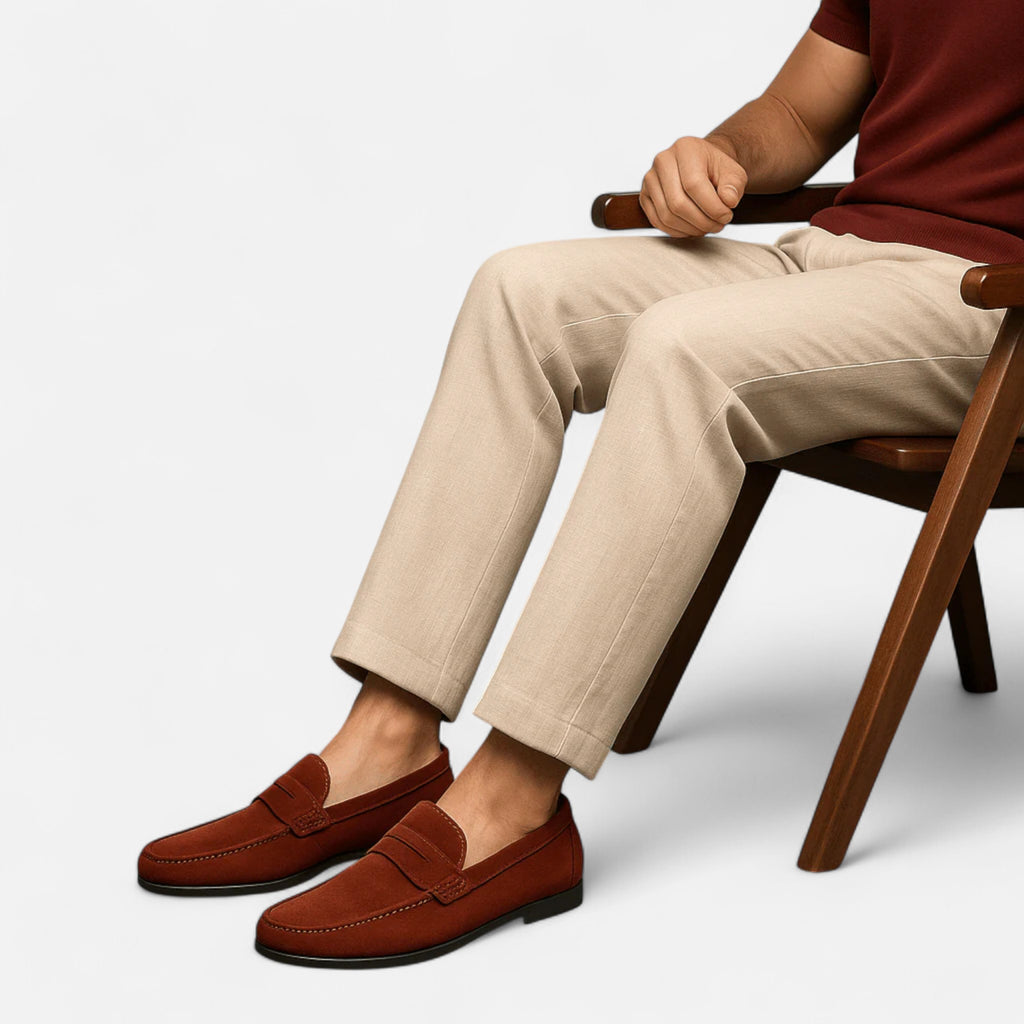 ValantoMode | Men’s Suede Slip-On Loafers