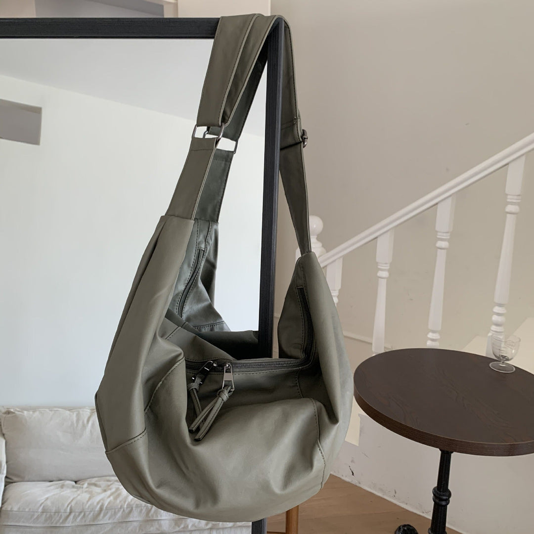 Valantomode | Aura Grand Slouch – 60cm Premium Vegan Leather Oversized Hobo Crossbody Bag