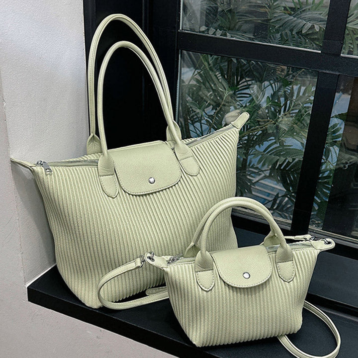 Valantomode | The Pleated Garrison – Women's Premium Architectural Top-Handle Tote