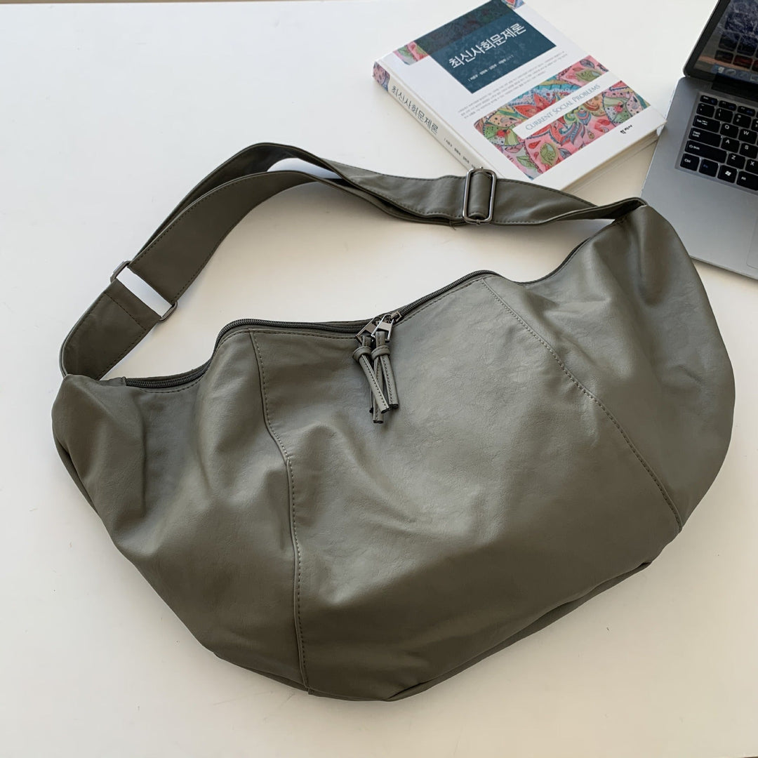 Valantomode | Aura Grand Slouch – 60cm Premium Vegan Leather Oversized Hobo Crossbody Bag