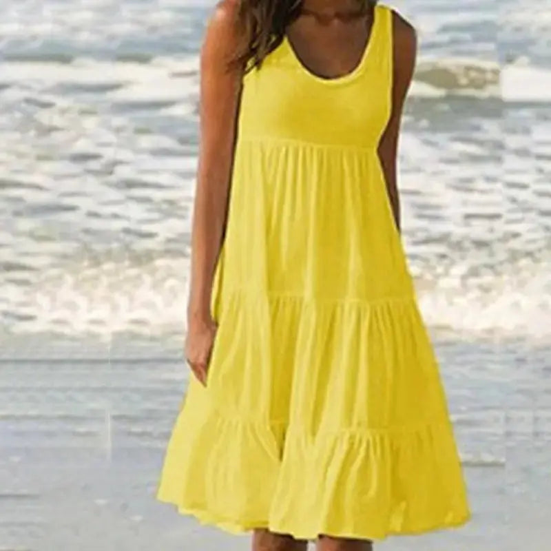 Valantomode | Ruffled Boho Dress for Women Perfect for Summer Days