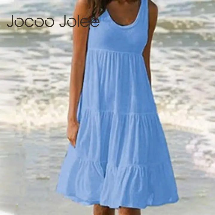 Valantomode | Ruffled Boho Dress for Women Perfect for Summer Days