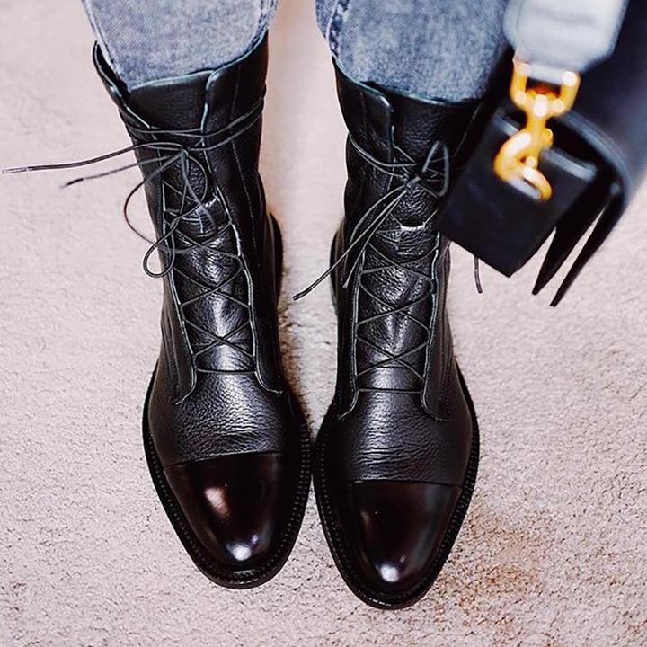 Valantomode | Trendy and Comfortable Leather Boots for Everyday Style