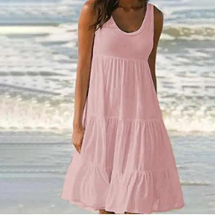 Valantomode | Ruffled Boho Dress for Women Perfect for Summer Days
