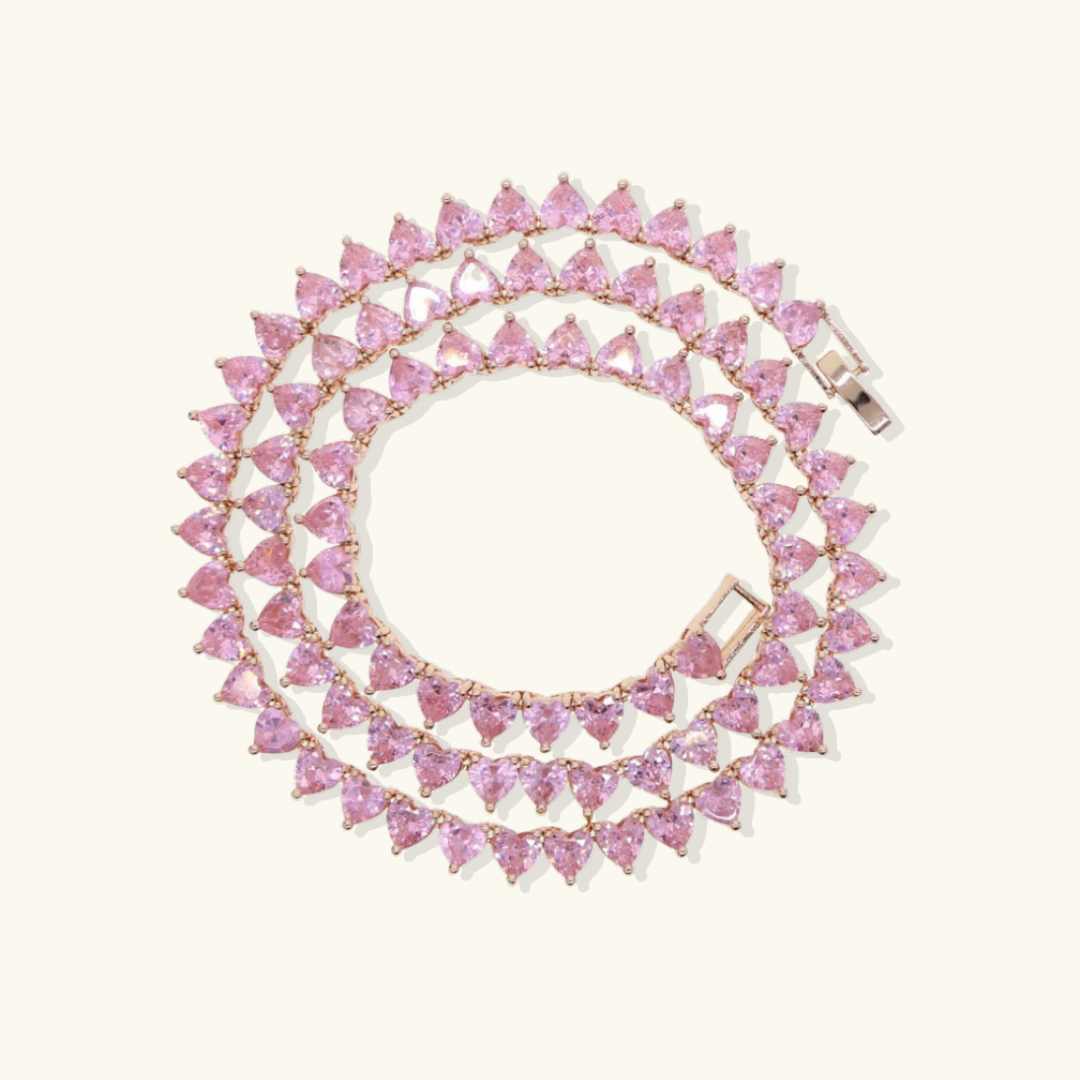 Valantomode | Plated Heartlight Necklace with Cordiform Architecture and High-Mass Industrial Geometry
