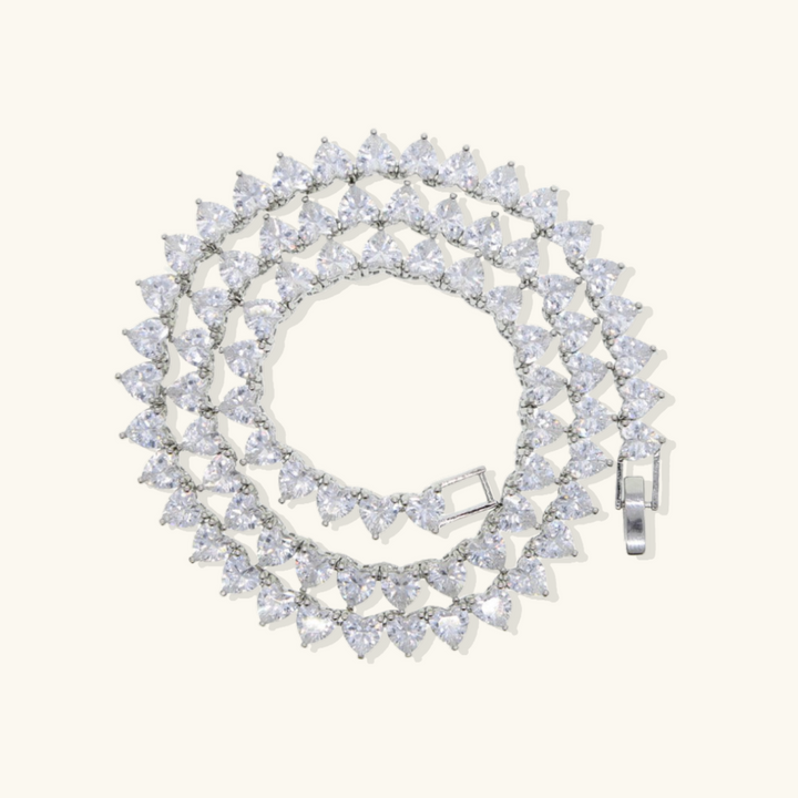 Valantomode | Plated Heartlight Necklace with Cordiform Architecture and High-Mass Industrial Geometry