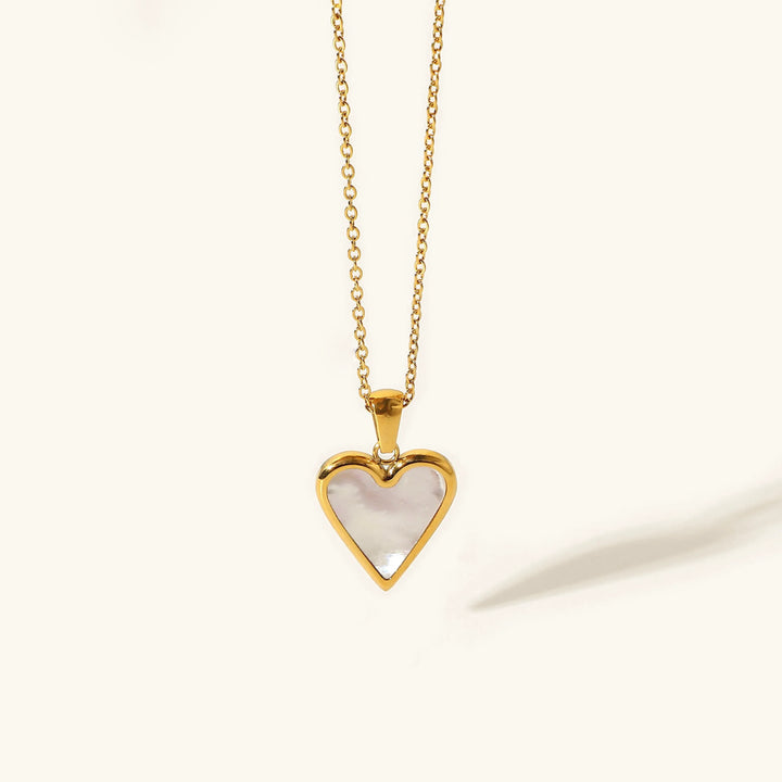 Valantomode | Plated Heartscape Necklace with Cordiform Architecture and High-Definition Mineral Assets