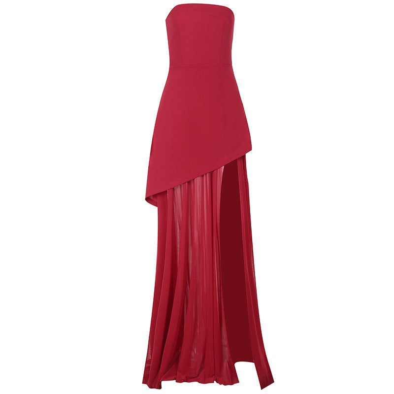 Valantomode | Elegant Evening Dress with High Split for Stunning Style
