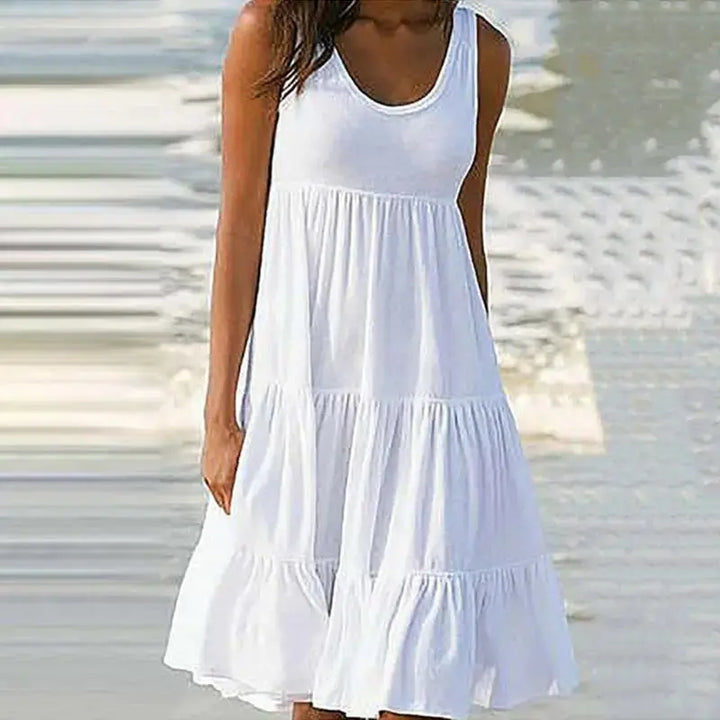 Valantomode | Ruffled Boho Dress for Women Perfect for Summer Days