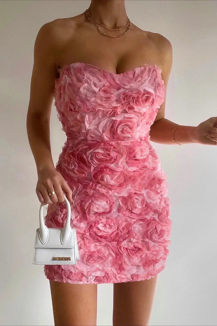 Valantomode | Chic Strapless Dress for Women - Perfect for Celebrations