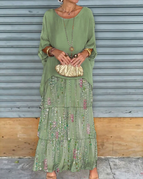 Valantomode | Dress - Layered Boho Elegance
