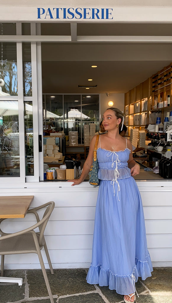Valantomode | Ruffled Two-Piece Summer Set for Stylish Days