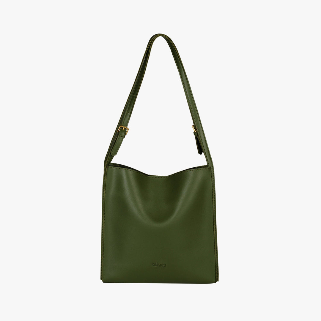 Valantomode | The ‘Aurelius’ Veridian Sovereign Monolith – Women's Premium Vegan Leather Executive Tote