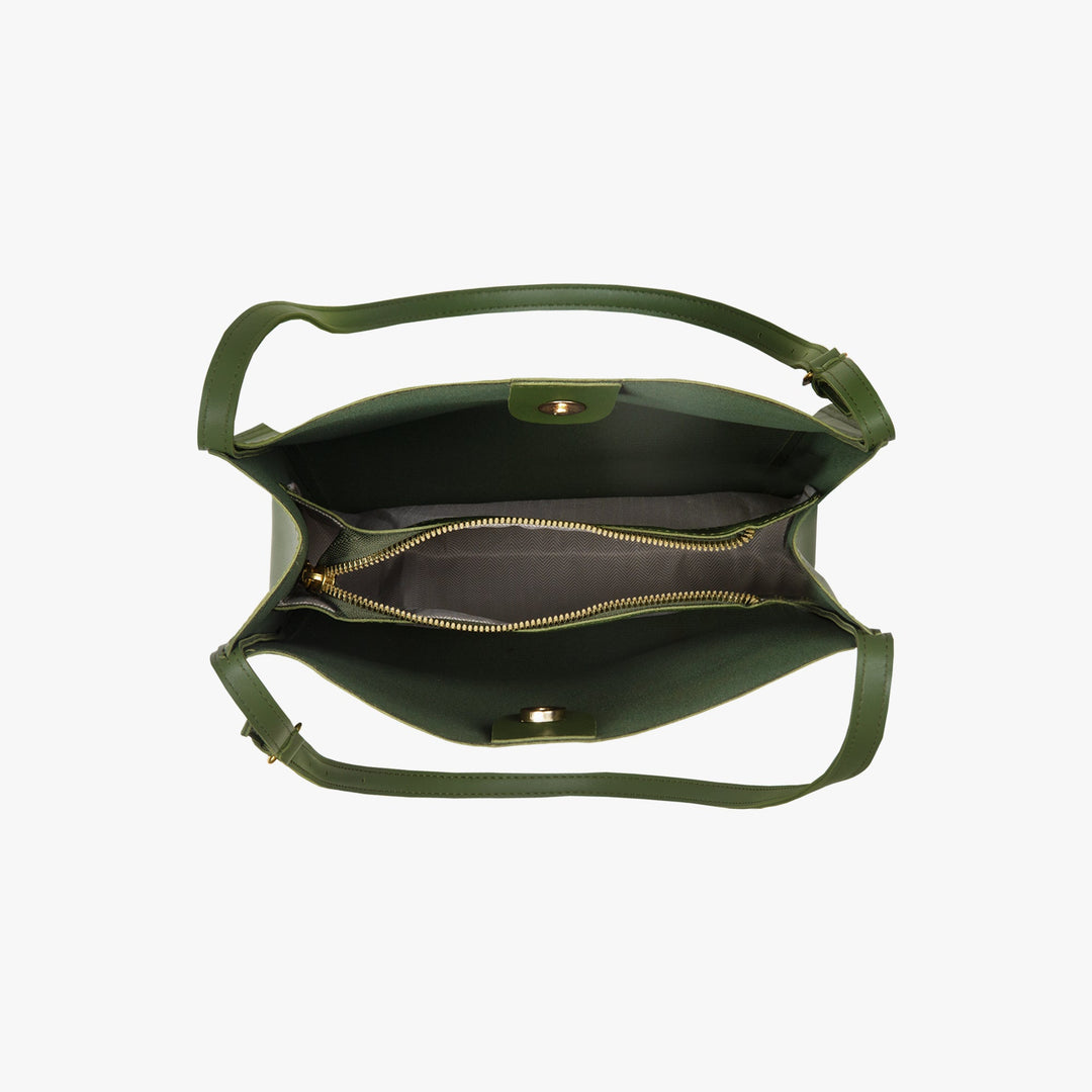 Valantomode | The ‘Aurelius’ Veridian Sovereign Monolith – Women's Premium Vegan Leather Executive Tote