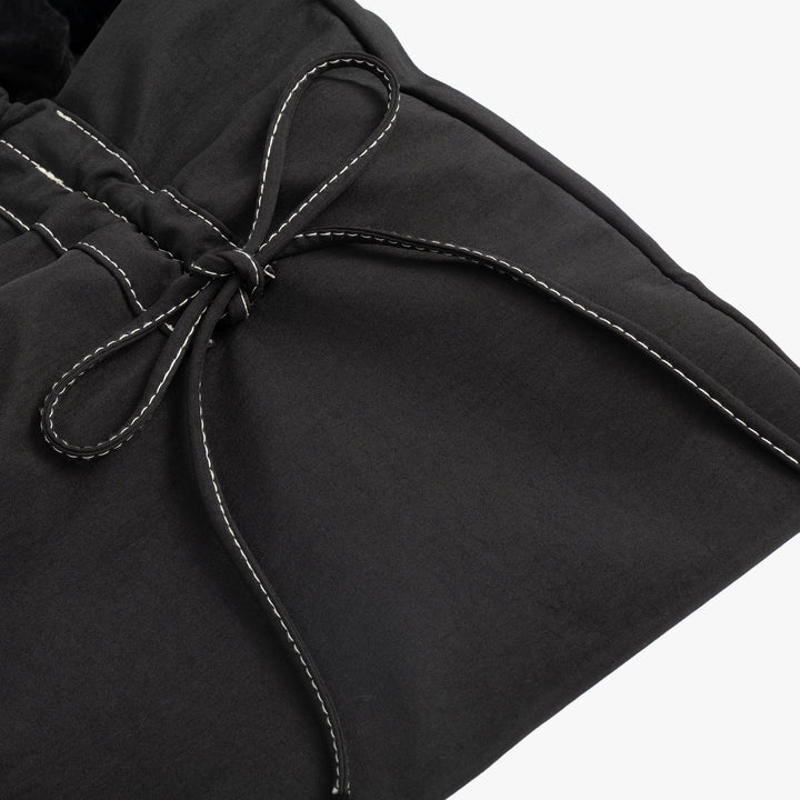 Valantomode | Luna Ribbon Kinetic Tote – Lightweight Adjustable Nylon Shoulder Bag with Ribbon Detail