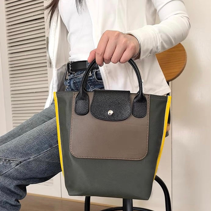Valantomode | Nimbus Midi Garrison – Upcycled Nylon & Vegan Leather 2-in-1 Tech Tote