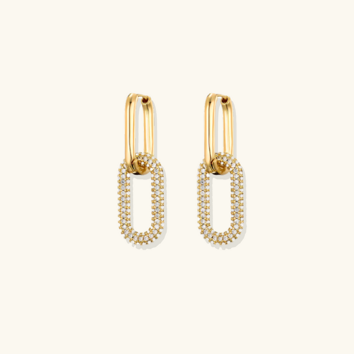 Valantomode | Gold Plated Infinity Loop Earrings for Women