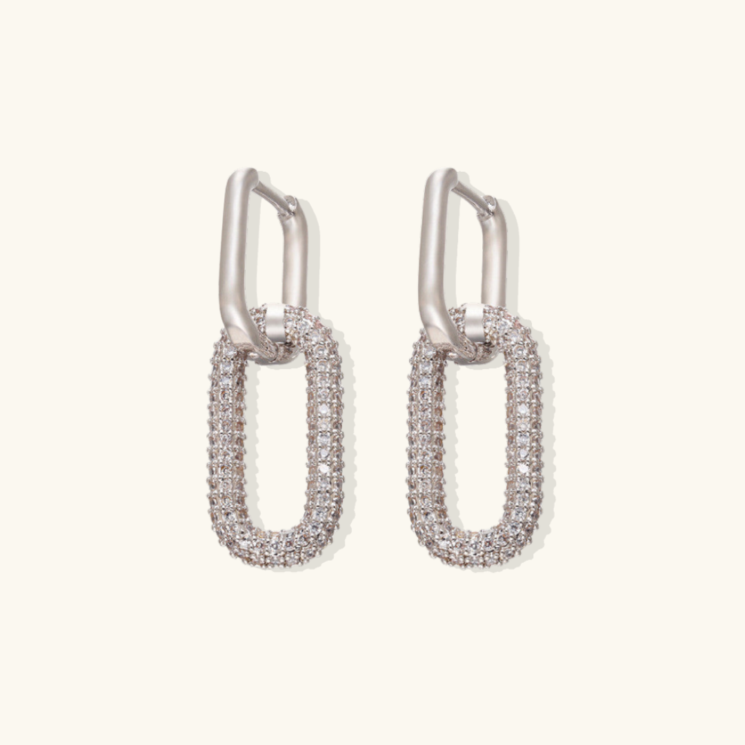 Valantomode | Gold Plated Infinity Loop Earrings for Women