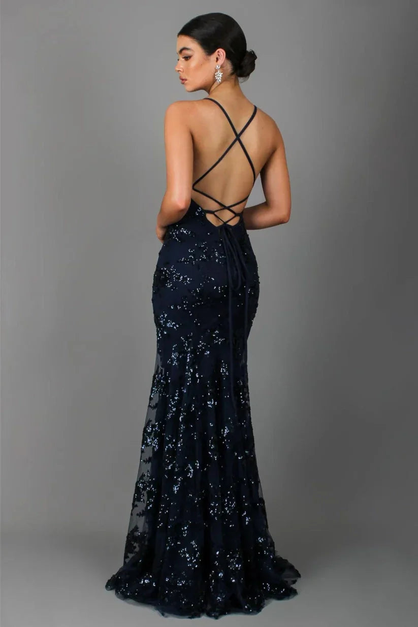 Valantomode | Stunning Floor-Length Dress for Formal Celebrations