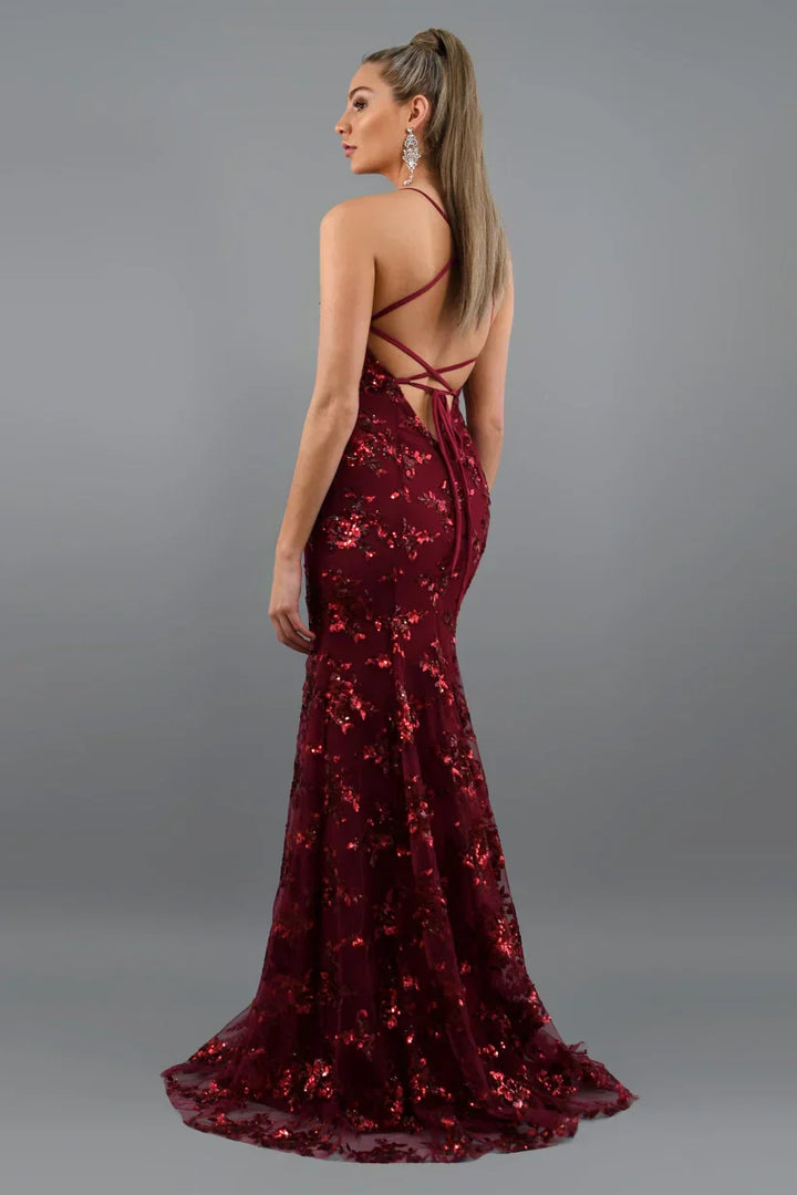 Valantomode | Stunning Floor-Length Dress for Formal Celebrations