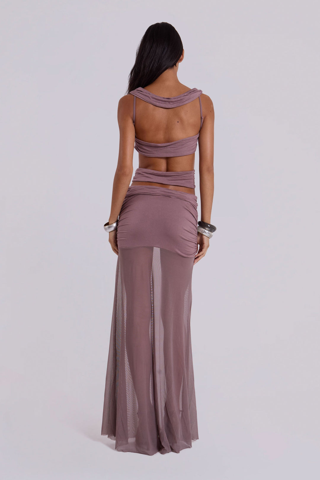 Valantomode | Stunning Cut-Out Hand Beaded Maxi Dress for Special Events
