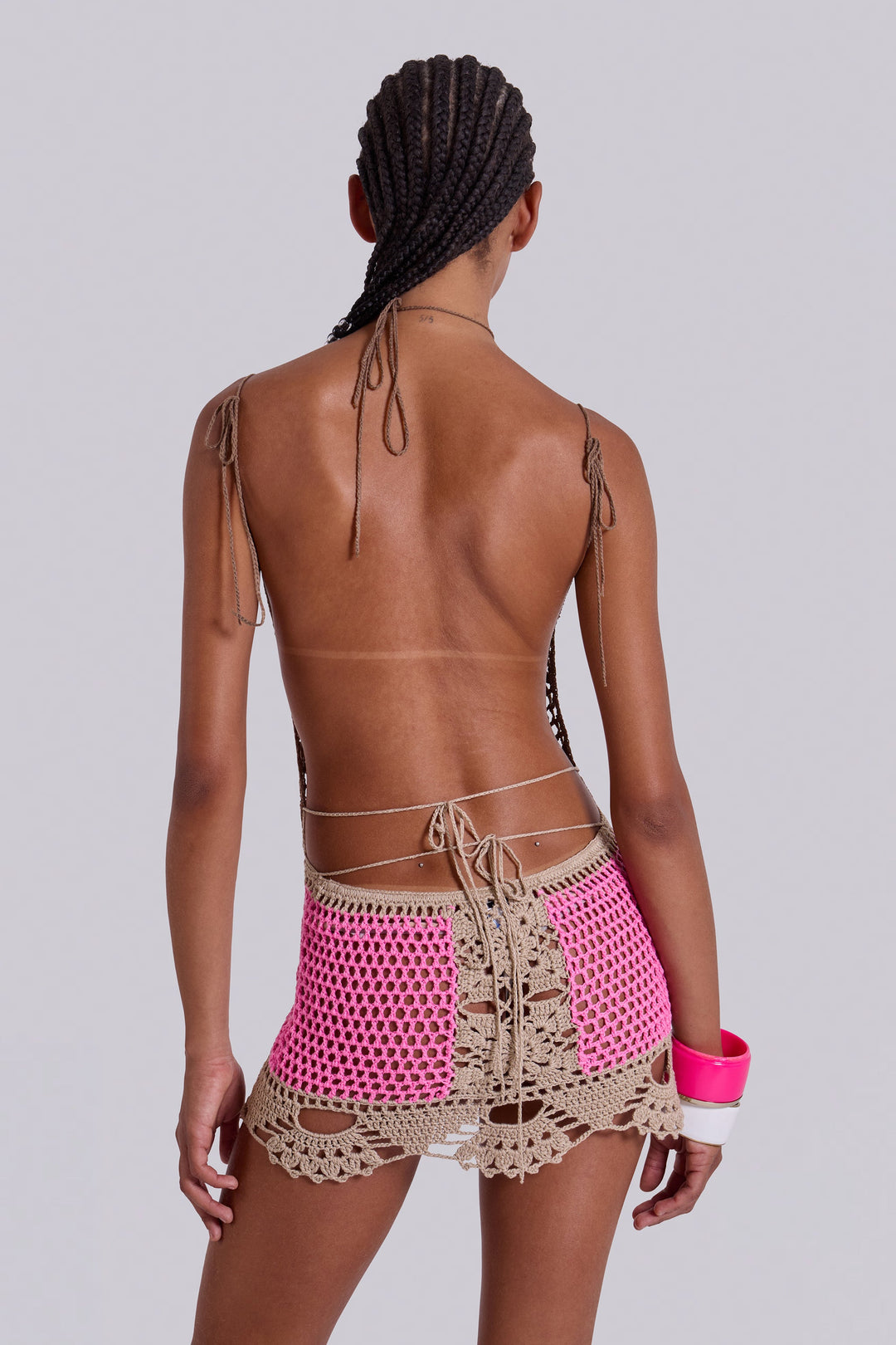 Valantomode | Chic Backless Crochet Dress for Stylish Summer Outings