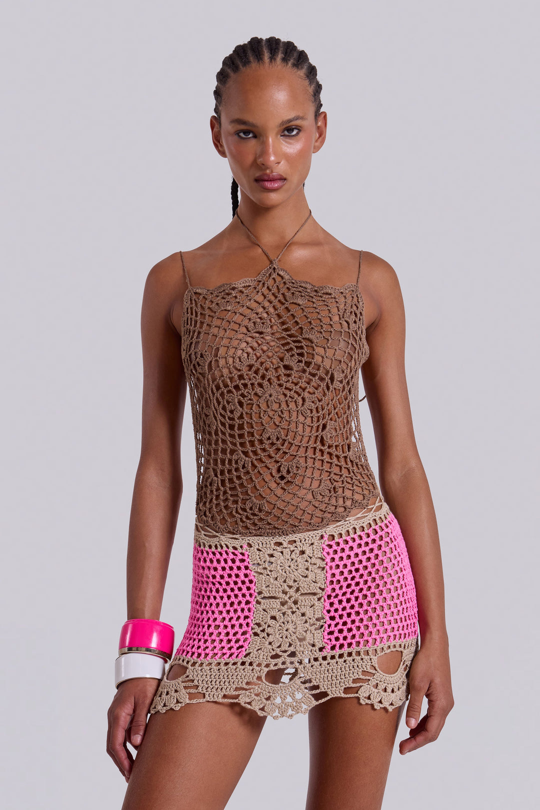 Valantomode | Chic Backless Crochet Dress for Stylish Summer Outings