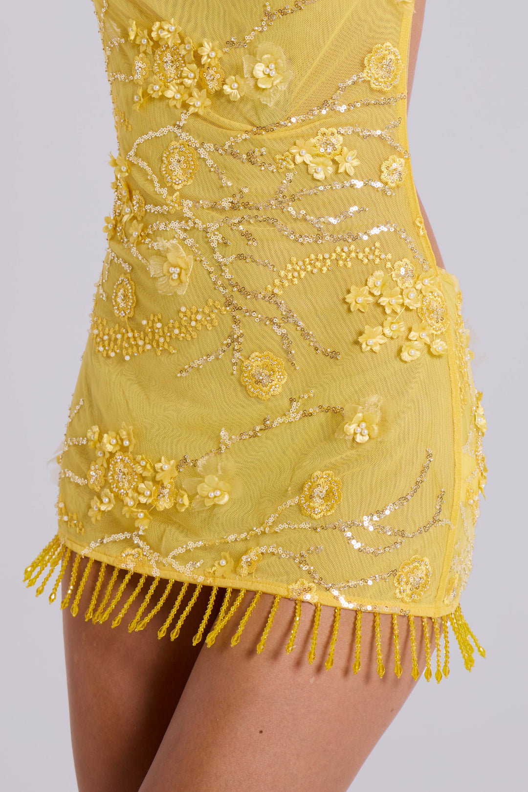 Valantomode | Trendy Mini Dress with Embellishments for Summer Fun