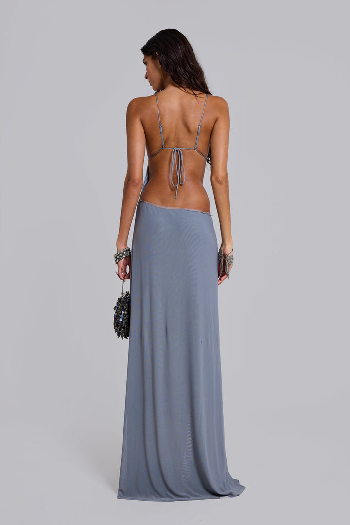 Valantomode | Stylish Hand-Beaded Maxi Dress for Fashion-Forward Women