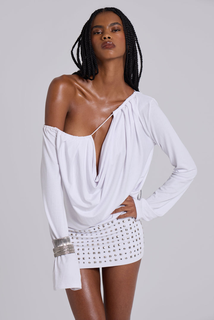 Valantomode | Chic Studded Mini Dress for Trendy Night Out